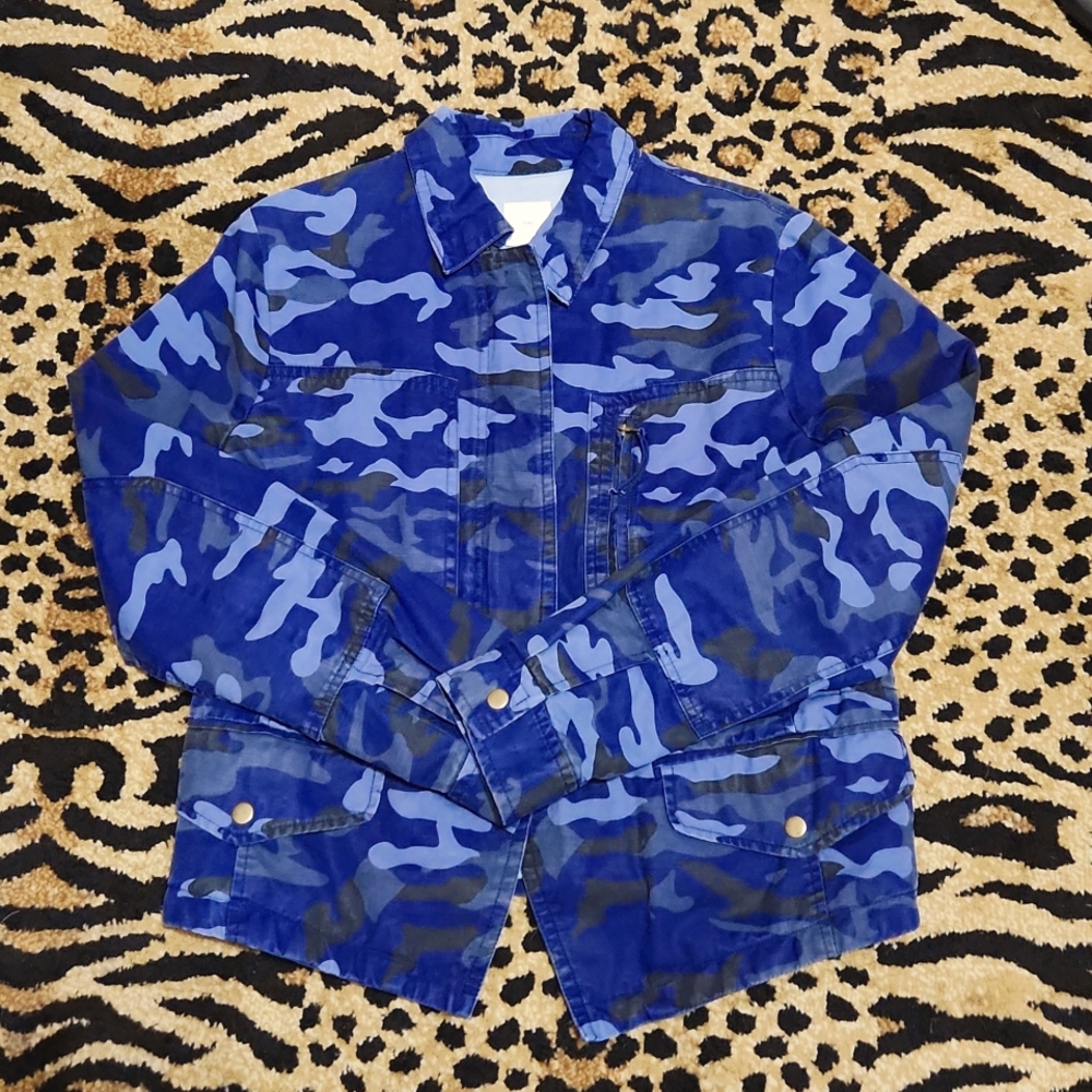 Blue Camo Fully Lined Jacket